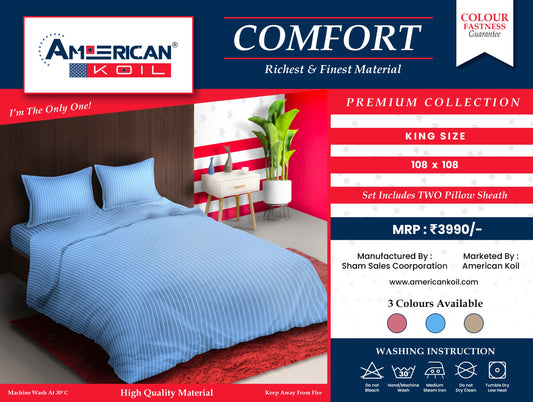 1 Pcs Blue Comforter 108 x 108